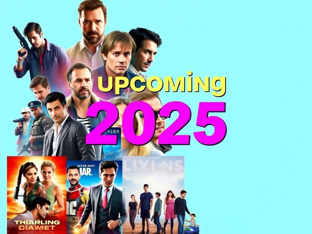 Colaj cu postere de filme viitoare din 2025